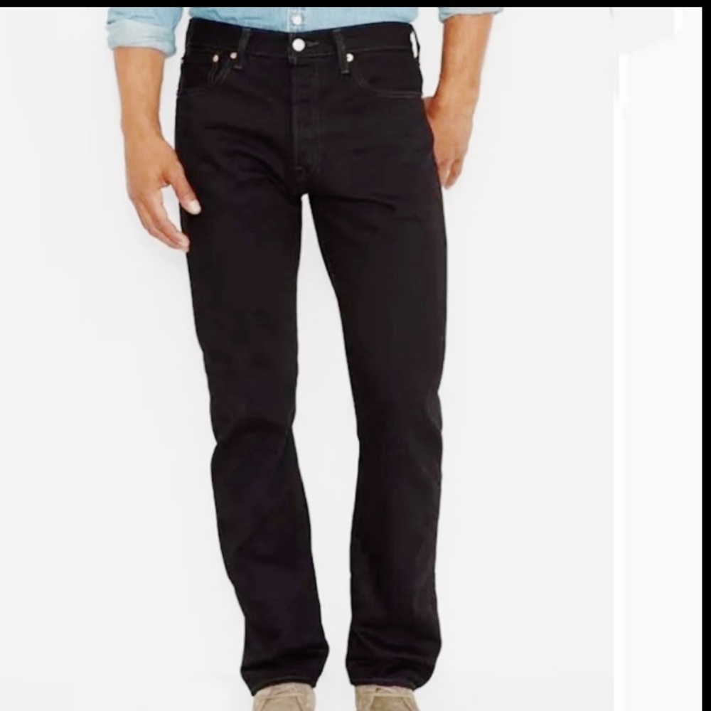 Men Black Levi’s 501 Jeans 29 x 30